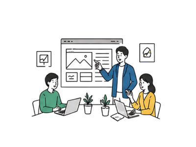 HP運用サポートイラスト